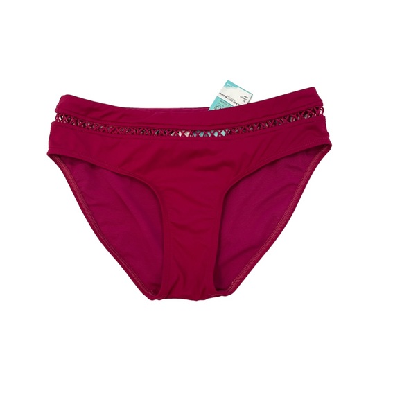 SEA LEVEL Level Lace Bikini Bottoms in Ruby - NWT - Size 4 - Picture 2 of 3